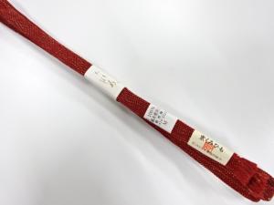 未使用品　正絹　帯留め用　手組三分紐